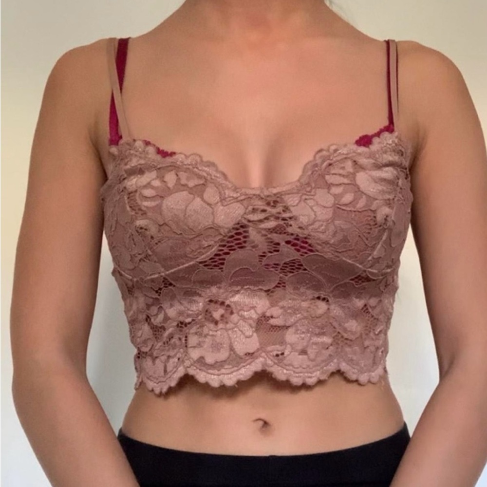 Lace Bralette in Brown